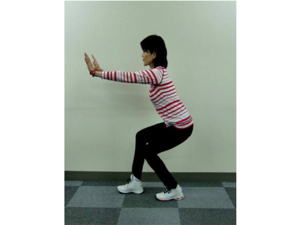 しゃがみウォークの様子