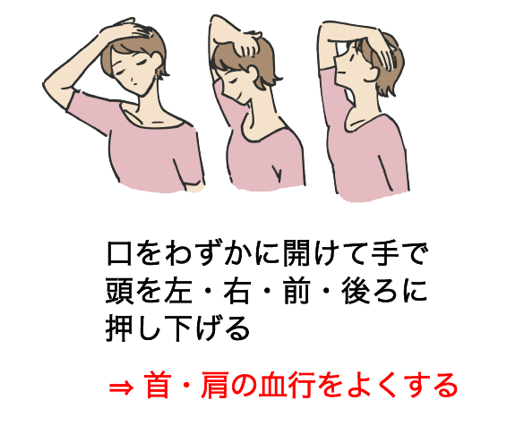 首のストレッチのイメージ画像