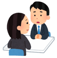 相談員に労働相談しているイメージ画像