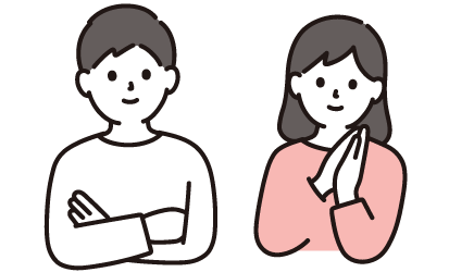 自分たちの健康やライフプランをともに考える男女のイメージ