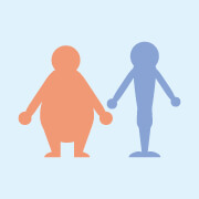太りすぎ、やせすぎのイメージ
